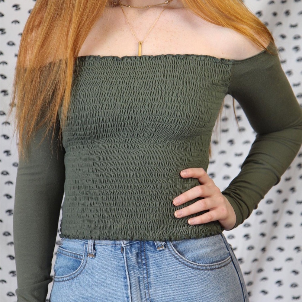 Olive Hollister Top